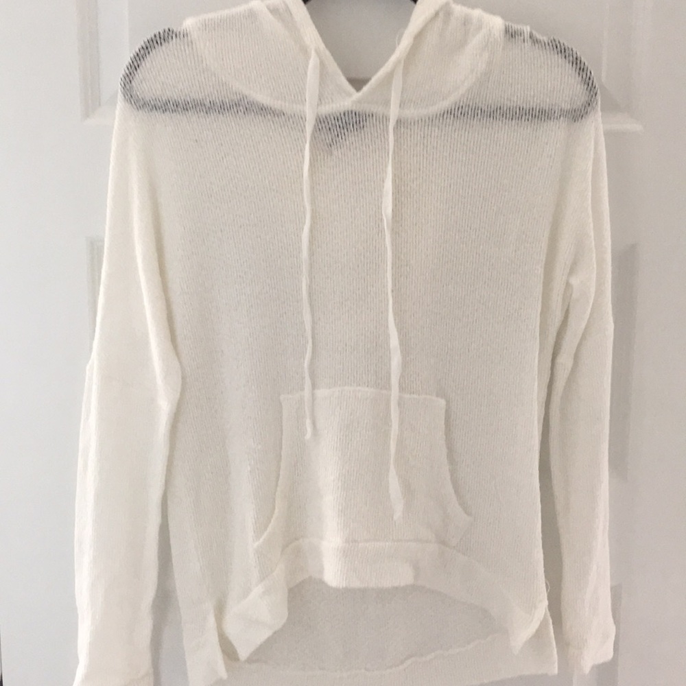 Sheer Knit Hoodie